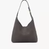 Bolso hobo pequeño Marcie en piel de ante
