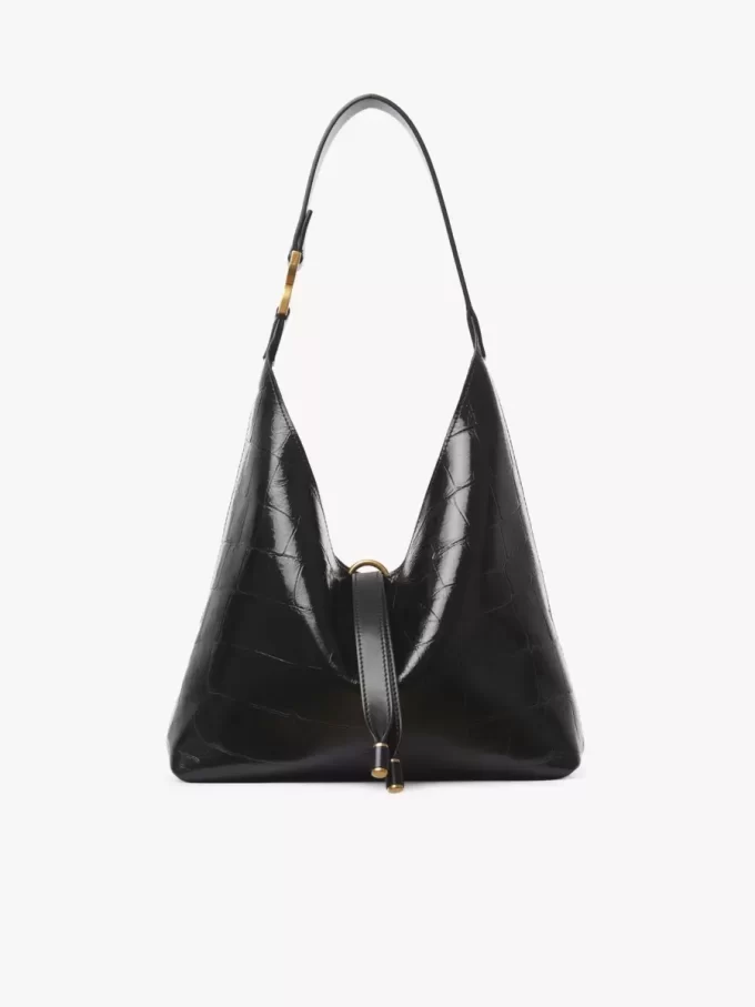 Bolso hobo pequeño Marcie en piel efecto cocodrilo Bolso hobo pequeño Marcie en piel efecto cocodrilo