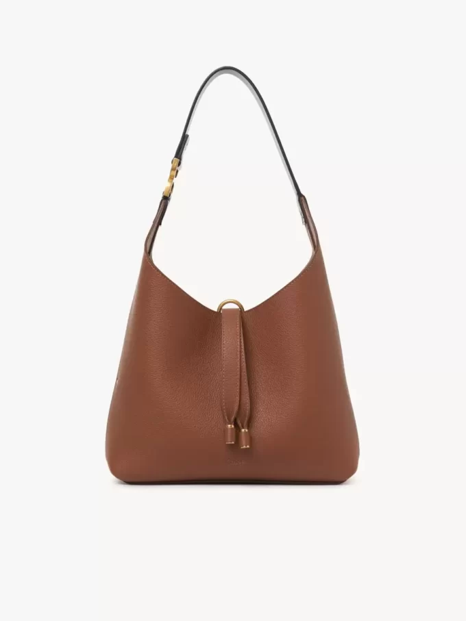 Bolso hobo pequeño Marcie en piel granulada