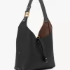 Bolso hobo pequeño Marcie en piel granulada