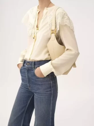 Bolso hobo pequeño Marcie en piel granulada