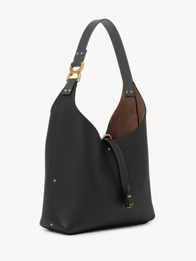 Bolso hobo pequeño Marcie en piel granulada