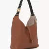 Bolso hobo pequeño Marcie en piel granulada