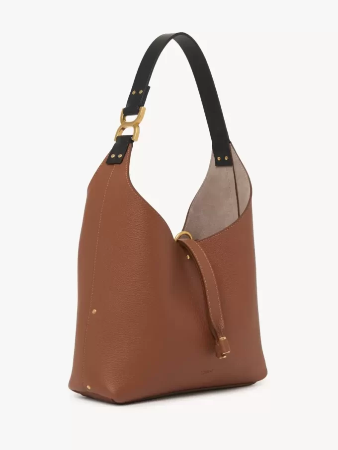 Bolso hobo pequeño Marcie en piel granulada