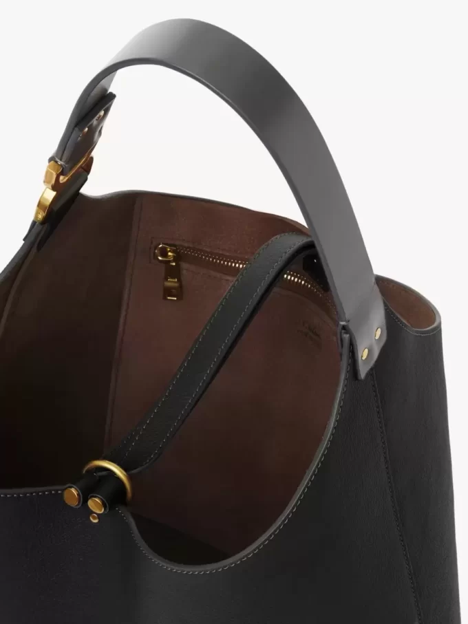 Bolso hobo pequeño Marcie en piel granulada