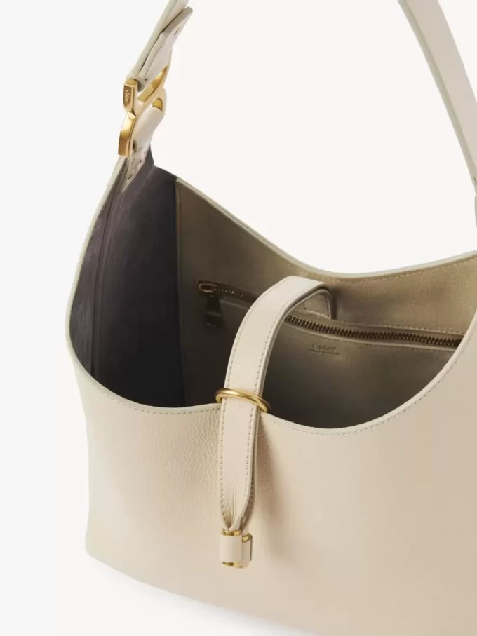 Bolso hobo pequeño Marcie en piel granulada
