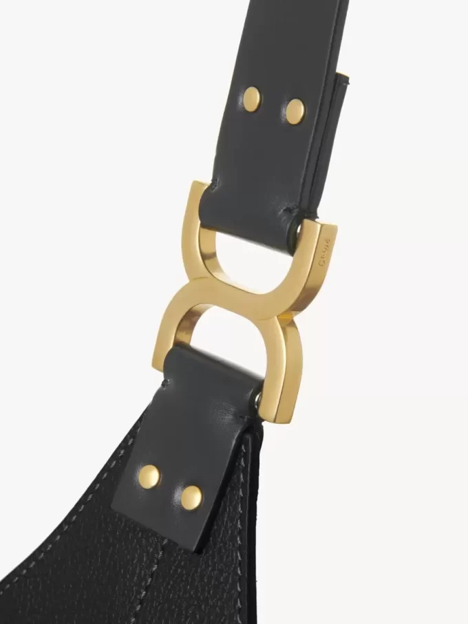 Bolso hobo pequeño Marcie en piel granulada