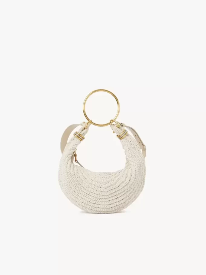 Bolso hobo pequeño tipo pulsera en crochet
