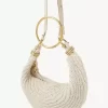 Bolso hobo pequeño tipo pulsera en crochet