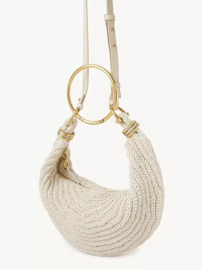Bolso hobo pequeño tipo pulsera en crochet