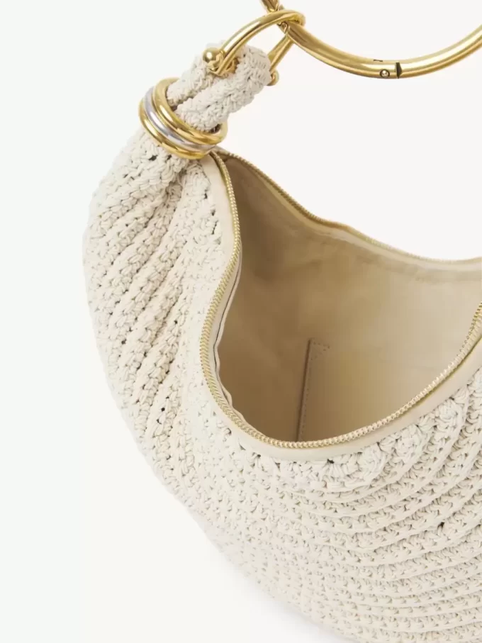 Bolso hobo pequeño tipo pulsera en crochet