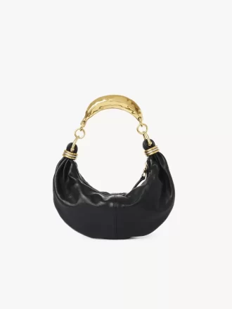 Bolso hobo pequeño tipo pulsera en piel granulada