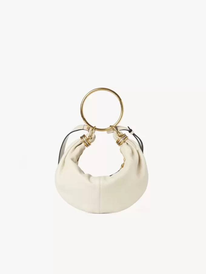 Bolso hobo pequeño tipo pulsera en piel granulada