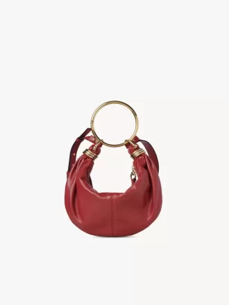 Bolso Hobo pequeño tipo pulsera en piel granulada