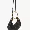 Bolso Hobo pequeño tipo pulsera en piel granulada