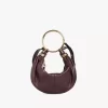 Bolso Hobo pequeño tipo pulsera en piel granulada