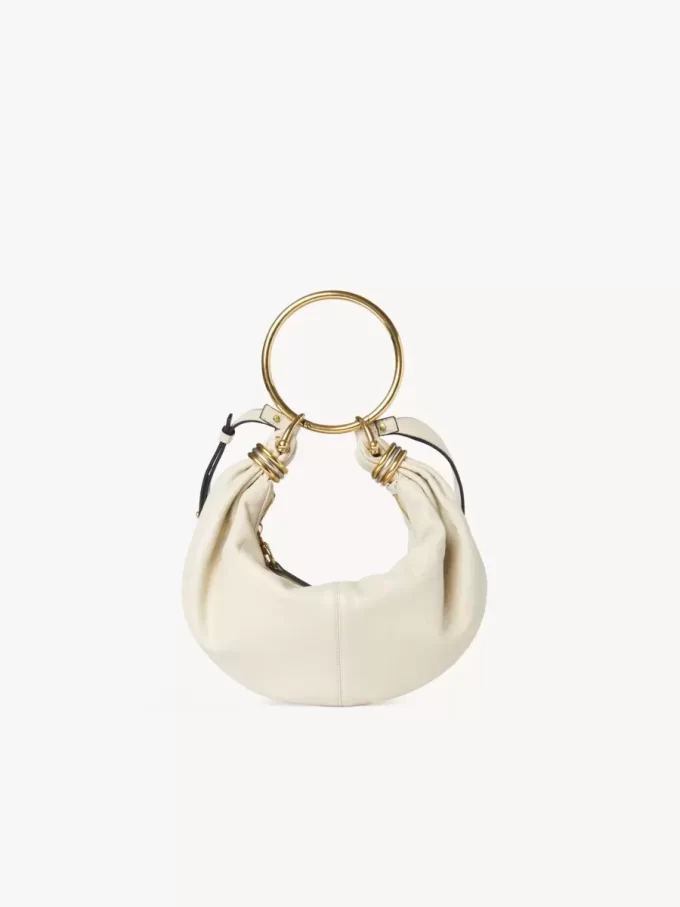 Bolso hobo pequeño tipo pulsera en piel granulada