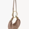 Bolso Hobo pequeño tipo pulsera en piel granulada