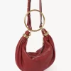 Bolso Hobo pequeño tipo pulsera en piel granulada
