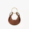 Bolso Hobo pequeño tipo pulsera en piel granulada