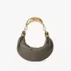 Bolso hobo pequeño tipo pulsera en piel granulada