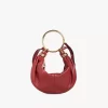 Bolso Hobo pequeño tipo pulsera en piel granulada