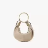 Bolso Hobo pequeño tipo pulsera en piel granulada