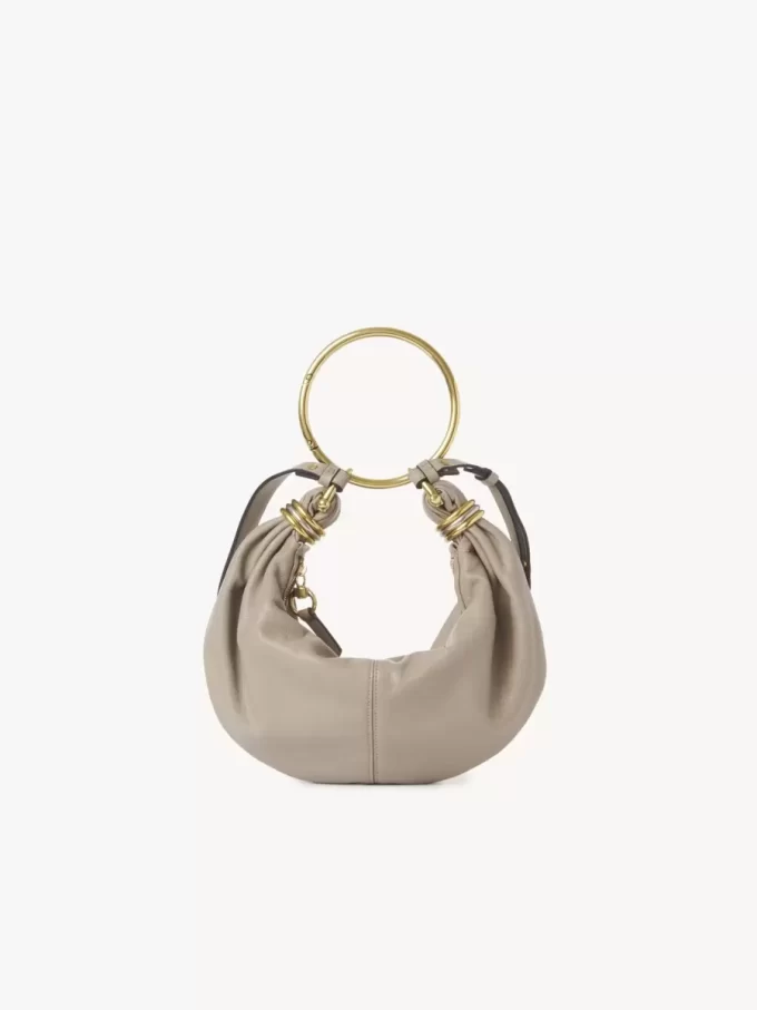 Bolso hobo pequeño tipo pulsera en piel granulada