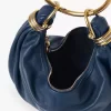 Bolso Hobo pequeño tipo pulsera en piel granulada