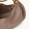 Bolso Hobo pequeño tipo pulsera en piel granulada