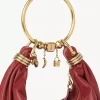 Bolso Hobo pequeño tipo pulsera en piel granulada