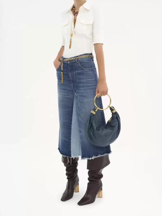Bolso Hobo pequeño tipo pulsera en piel granulada
