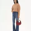 Bolso Hobo pequeño tipo pulsera en piel granulada