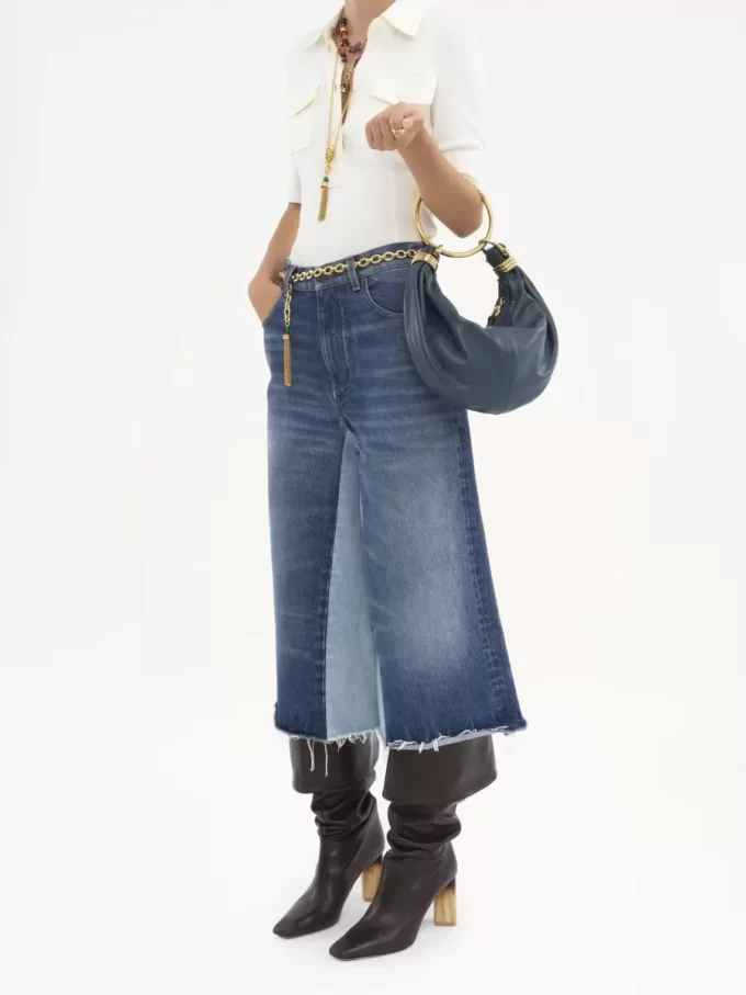 Bolso Hobo pequeño tipo pulsera en piel granulada