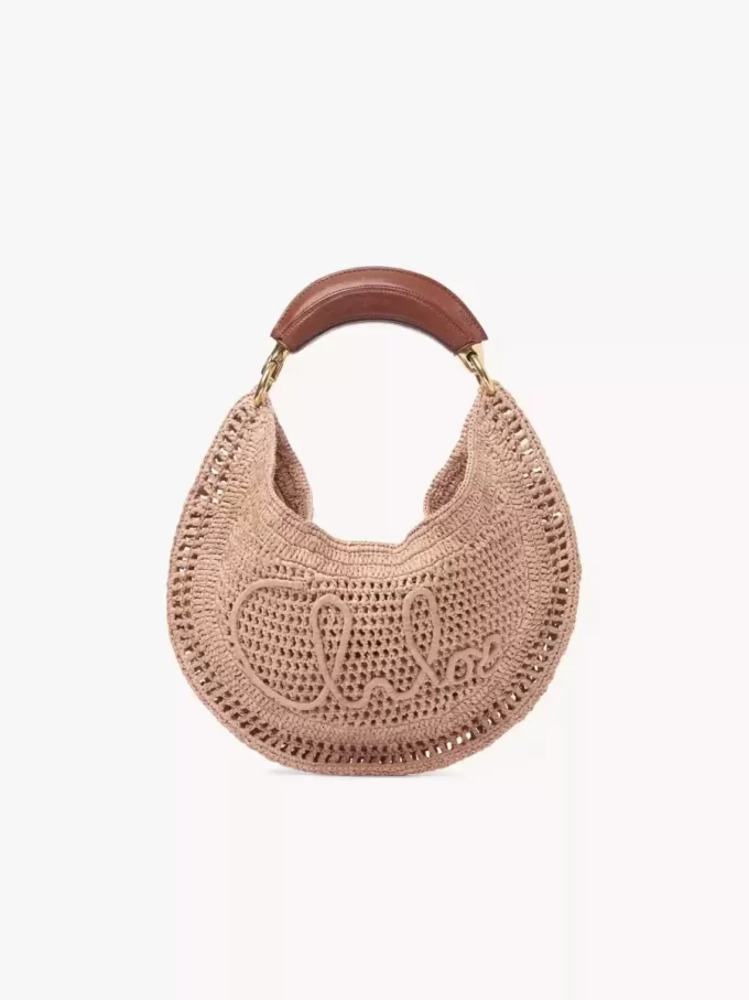 Bolso hobo Summer Banana en rafia Bolso hobo Summer Banana en rafia