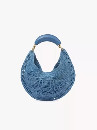 Bolso hobo Summer Banana en rafia