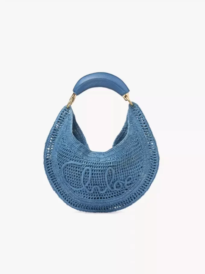 Bolso hobo Summer Banana en rafia