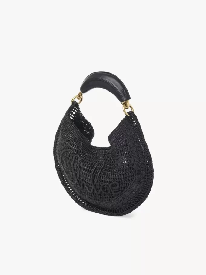 Bolso hobo Summer Banana en rafia