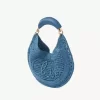 Bolso hobo Summer Banana en rafia