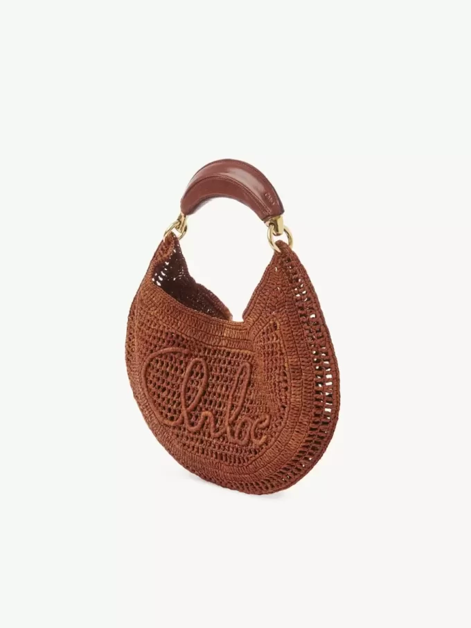 Bolso hobo Summer Banana en rafia Bolso hobo Summer Banana en rafia