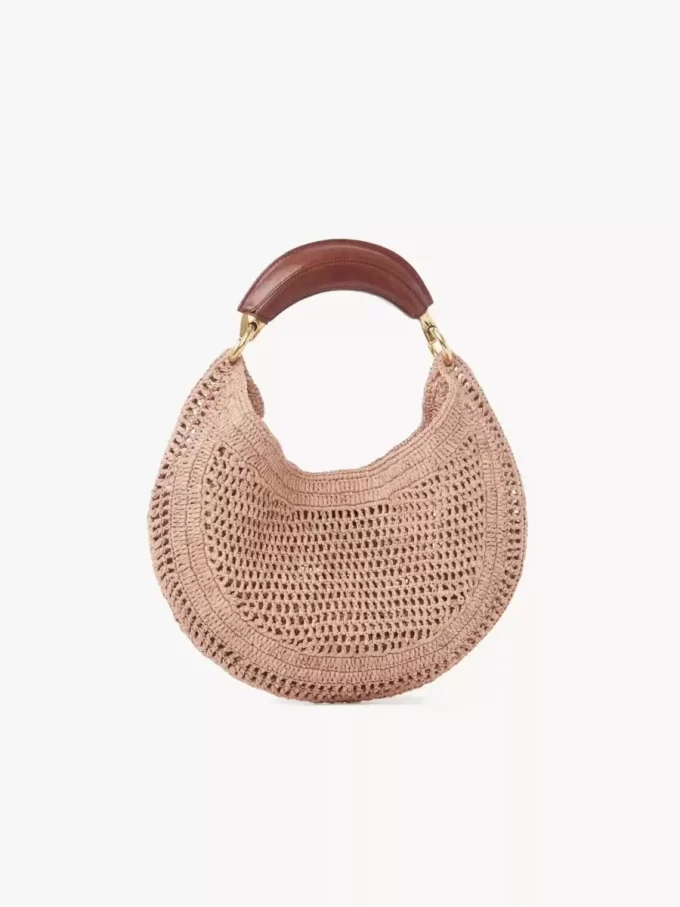 Bolso hobo Summer Banana en rafia Bolso hobo Summer Banana en rafia