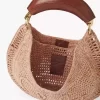 Bolso hobo Summer Banana en rafia Bolso hobo Summer Banana en rafia