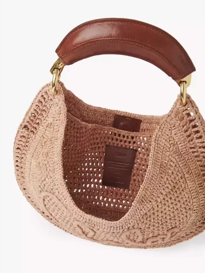 Bolso hobo Summer Banana en rafia Bolso hobo Summer Banana en rafia