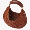 Bolso hobo Summer Banana en rafia Bolso hobo Summer Banana en rafia