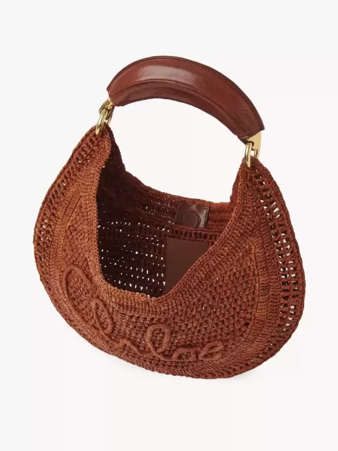 Bolso hobo Summer Banana en rafia Bolso hobo Summer Banana en rafia
