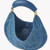 Bolso hobo Summer Banana en rafia
