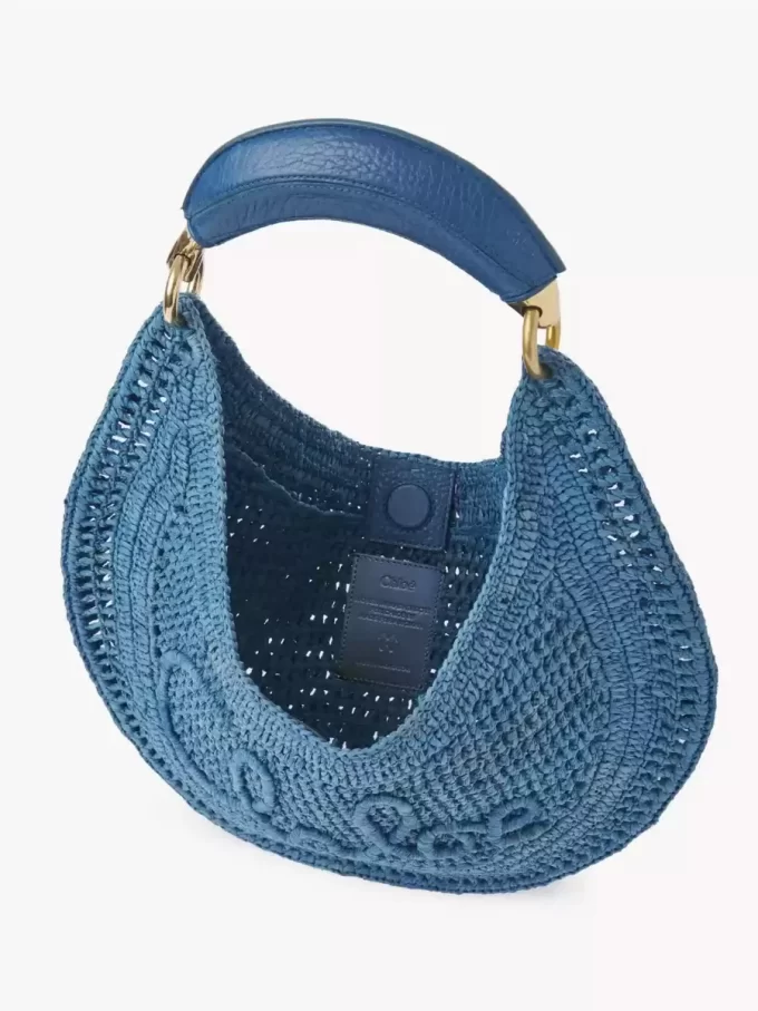 Bolso hobo Summer Banana en rafia