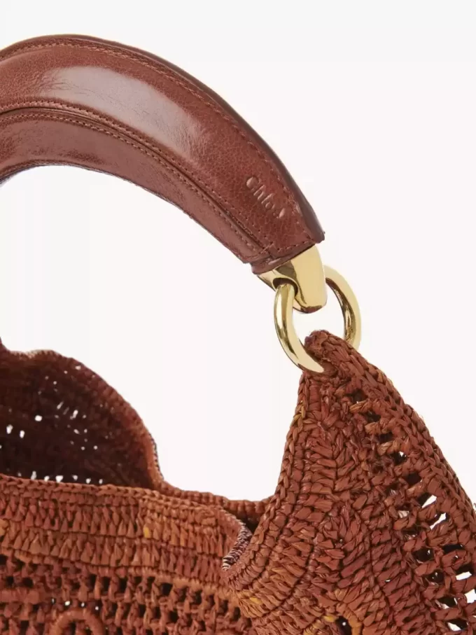 Bolso hobo Summer Banana en rafia Bolso hobo Summer Banana en rafia