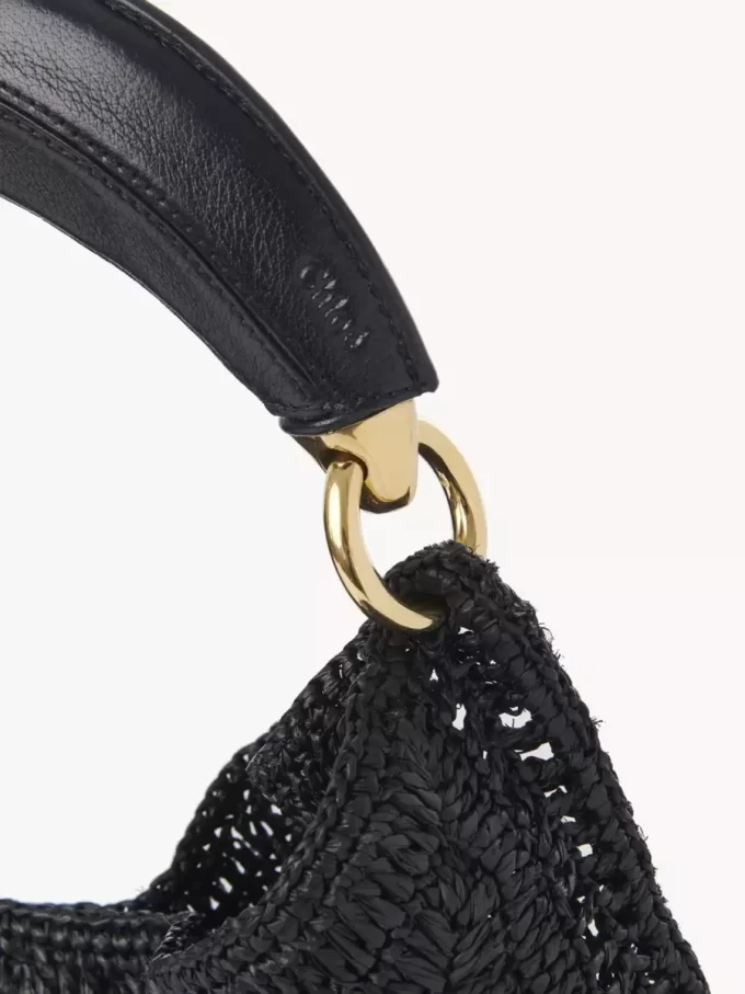 Bolso hobo Summer Banana en rafia