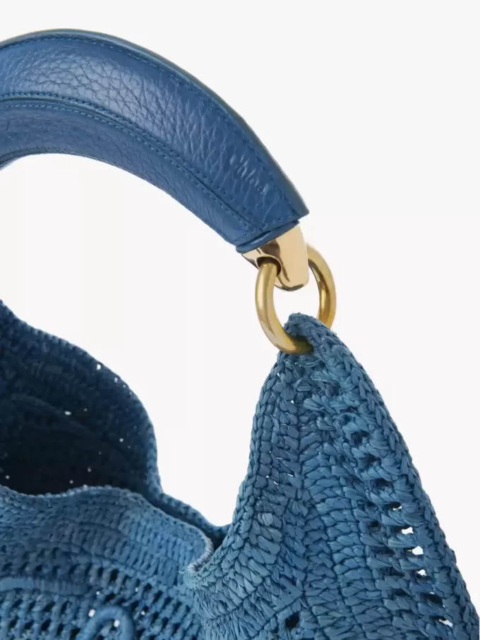 Bolso hobo Summer Banana en rafia